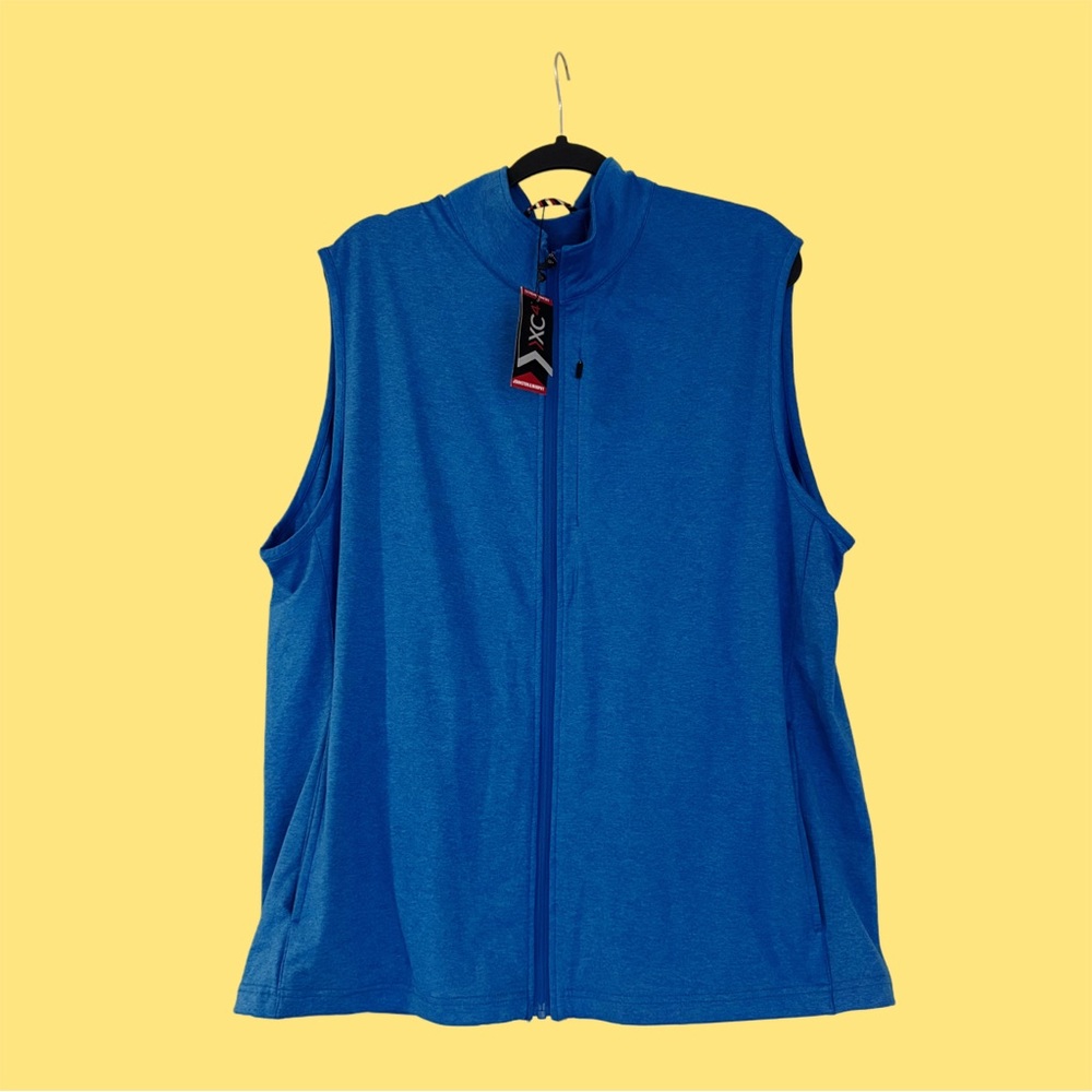 NWT Johnston & Murphy Cobalt Blue Zip-Up Vest
